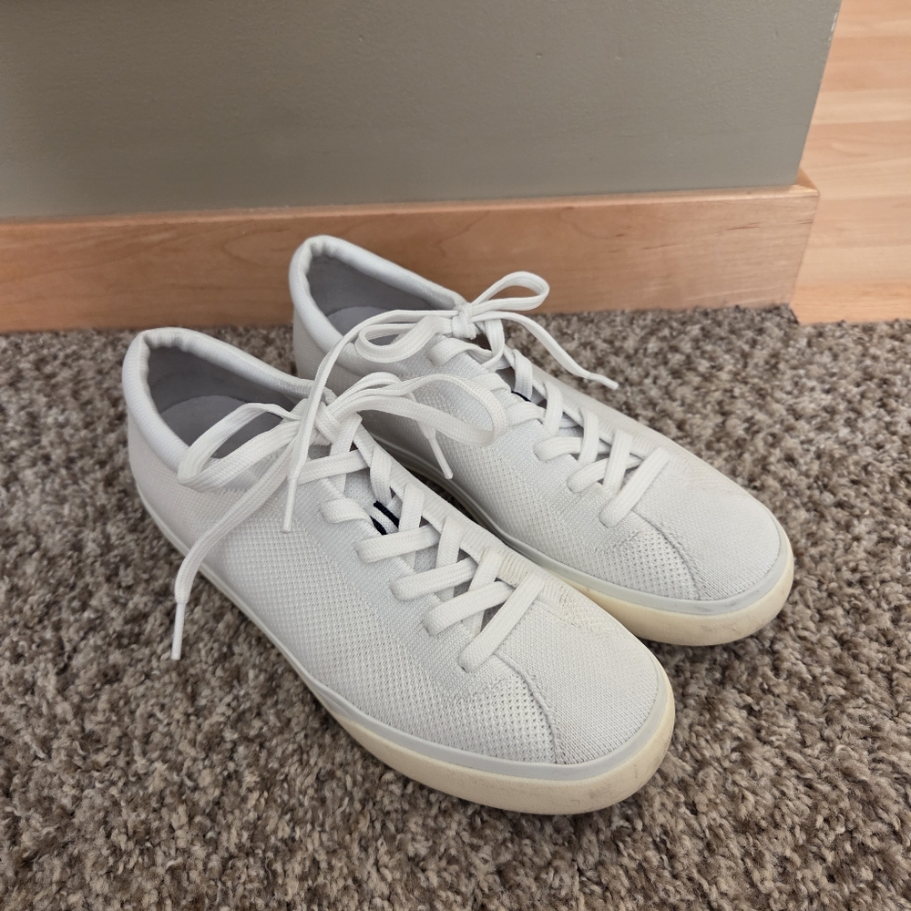 Rothys The Lace Up Sneaker in Bright White